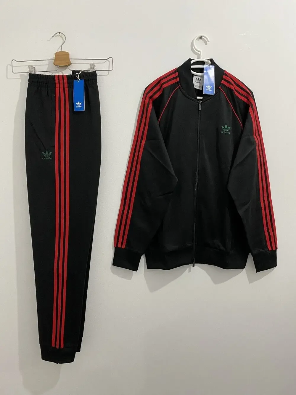 Adidas Originals Classics Superstar Tracksuit Black Better Scarlet Size L